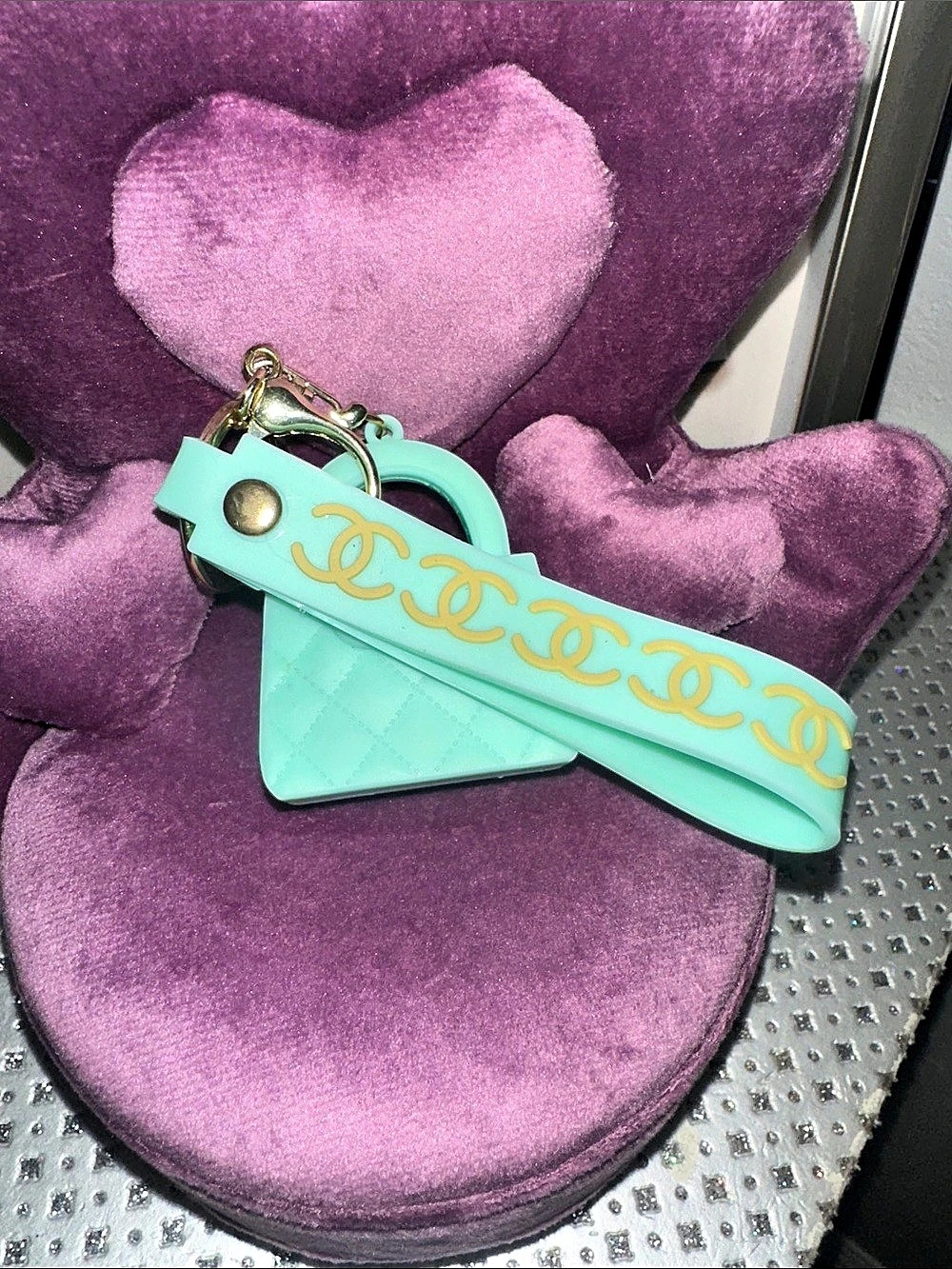 Mini Bag Keychain Green - Picture 4 of 5